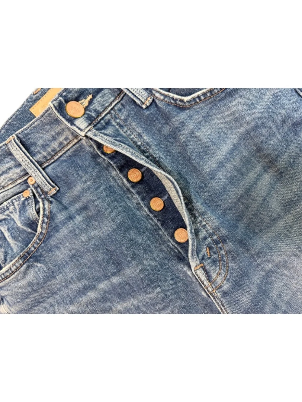 MOTHER High Waisted Double Hiker Skimp in Love Bombs Size 26